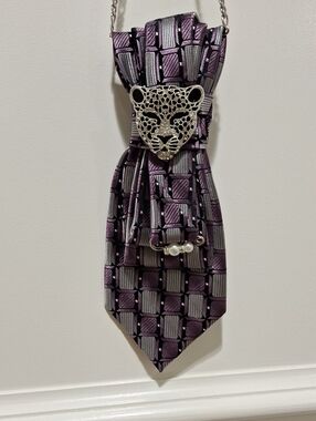 Antonio Fellini Upcycled Necktie Necklace